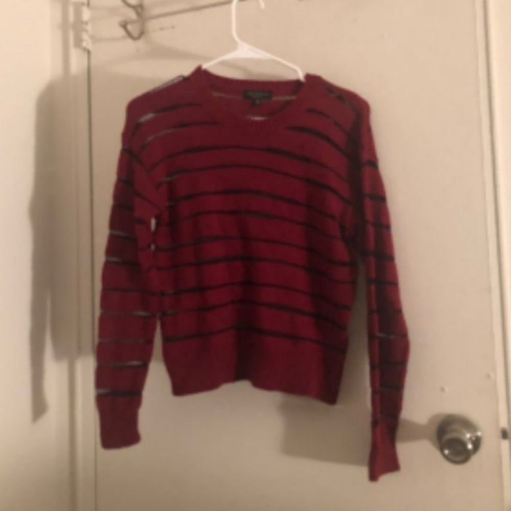 Rag & Bone Penn Sheer Stripe Sweater Womens Sz XS